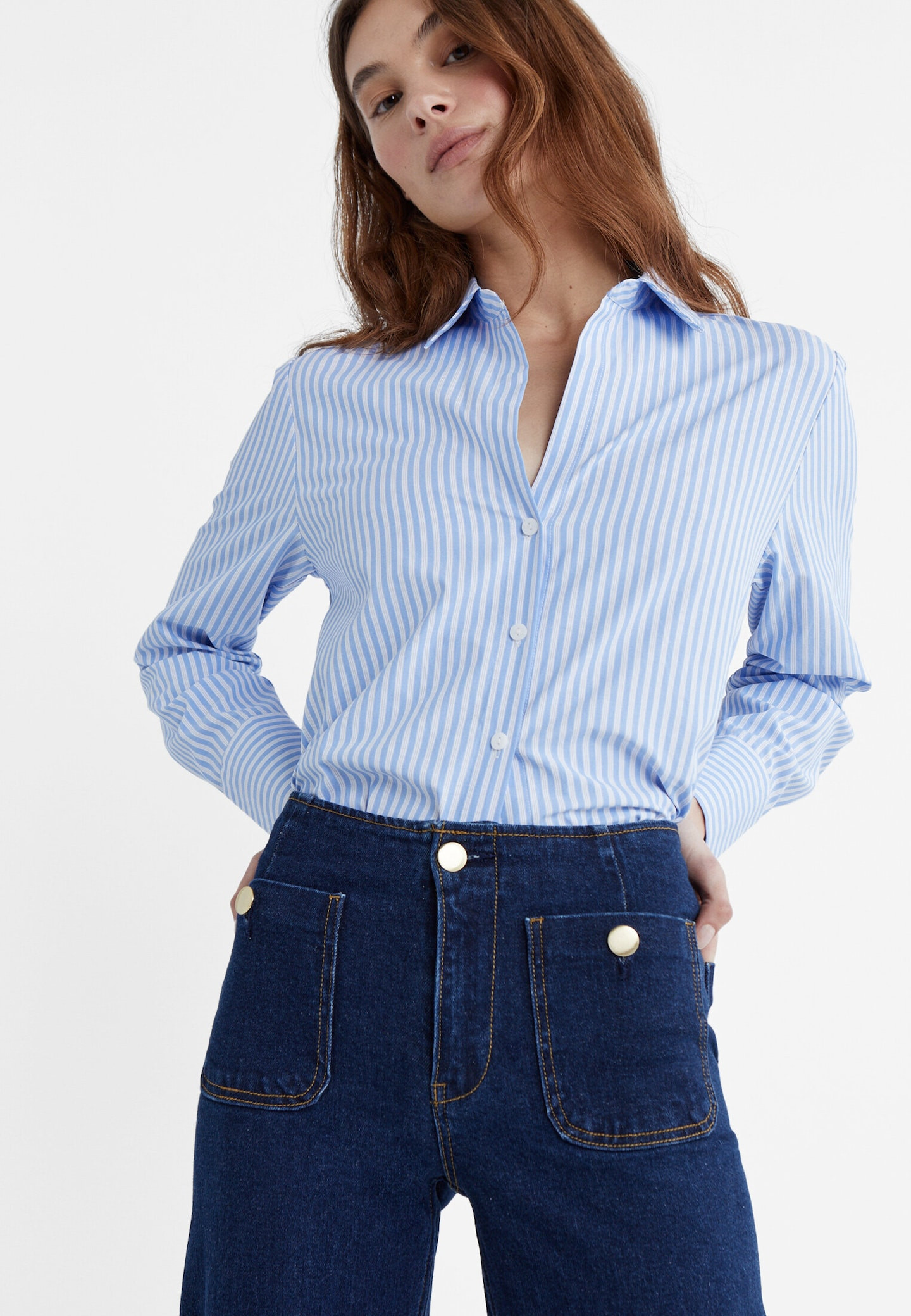 Minimalist jeans with pockets | Stradivarius (UK)