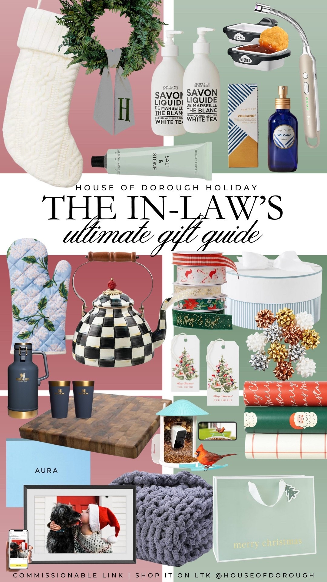 The in-laws ultimate gift guide!

Gift guide, holiday gift ideas, holiday shopping, gifts for inlaws, holiday gifts, gifts for parents 

#LTKGiftGuide #LTKHoliday