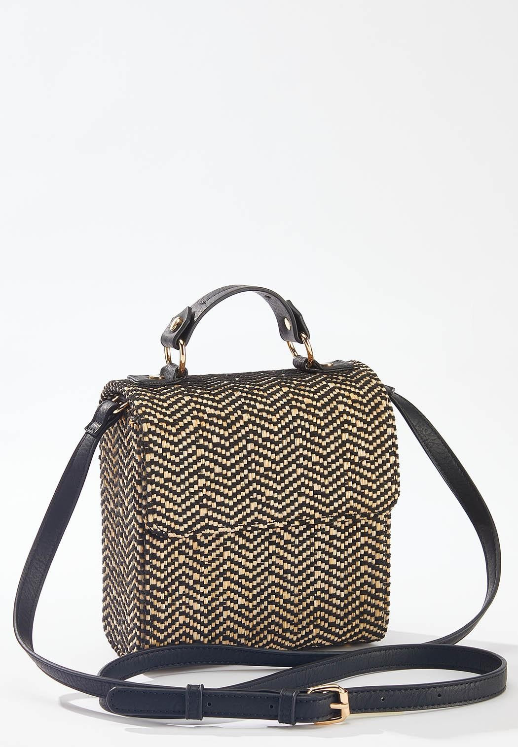 Woven Box Crossbody | Cato Fashions