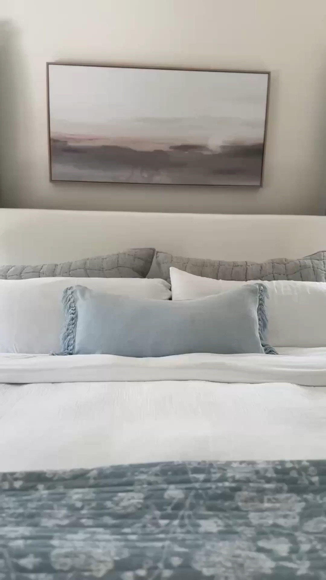 This Serena & Lily lumbar pillow adds the perfect coastal touch! And it comes in a few other colors! 20% off now!