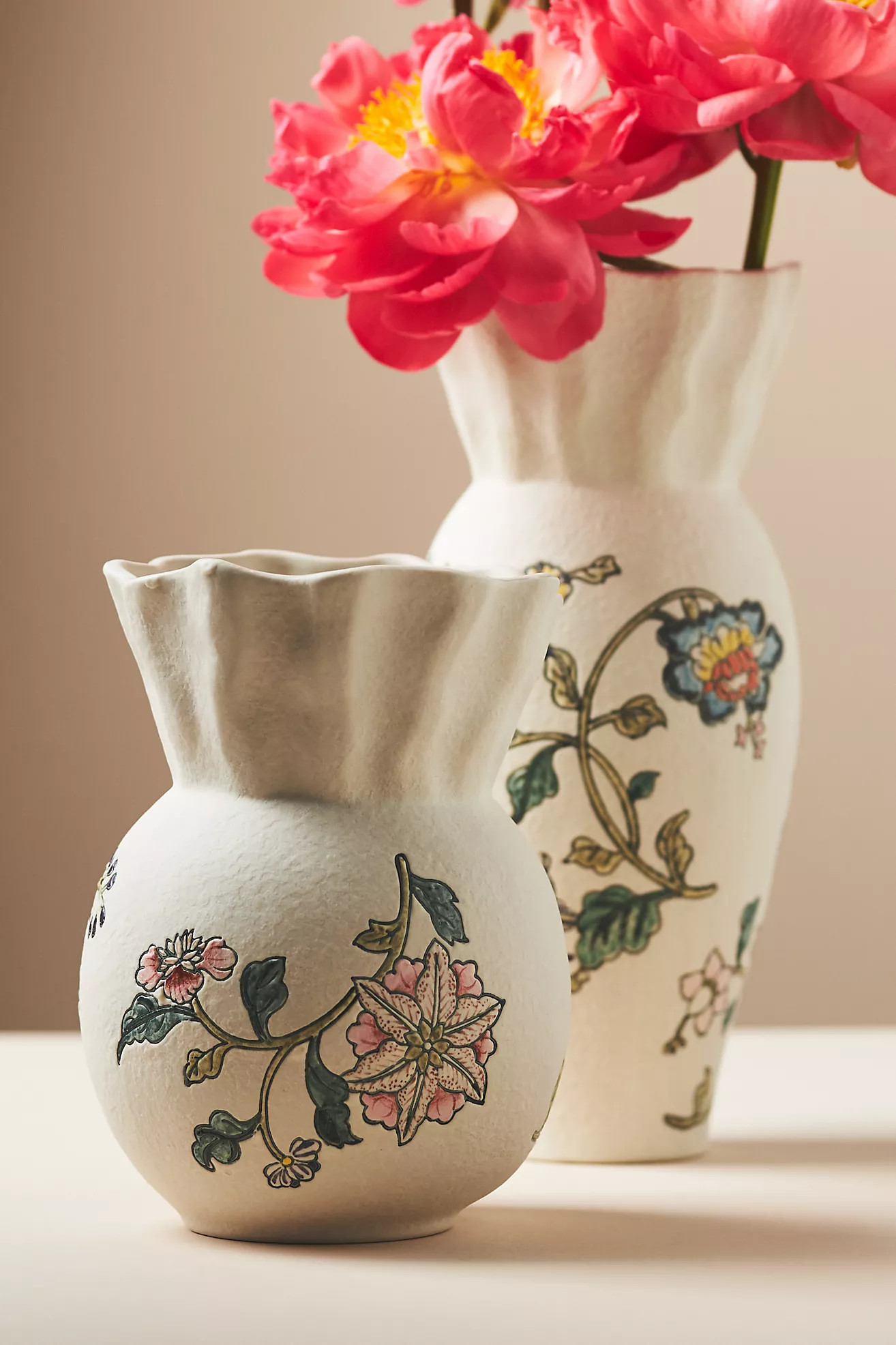 Mio Handpainted Stoneware Vase | Anthropologie (US)