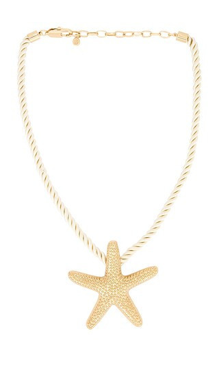 Ettika Starfish Statement Pendant Necklace in Metallic Gold. | Revolve Clothing (Global)