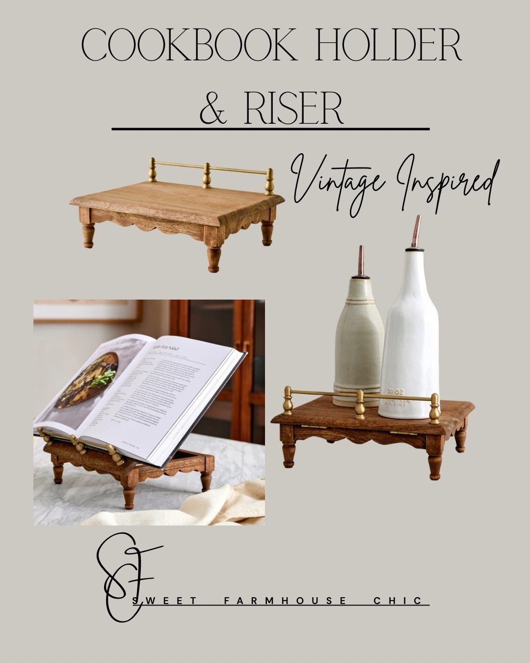 This vintage inspired cookbook holder/riser is the absolute cutest!!😍 This won’t be in stock for long.



#LTKFindsUnder50 #LTKfoodie #LTKHome