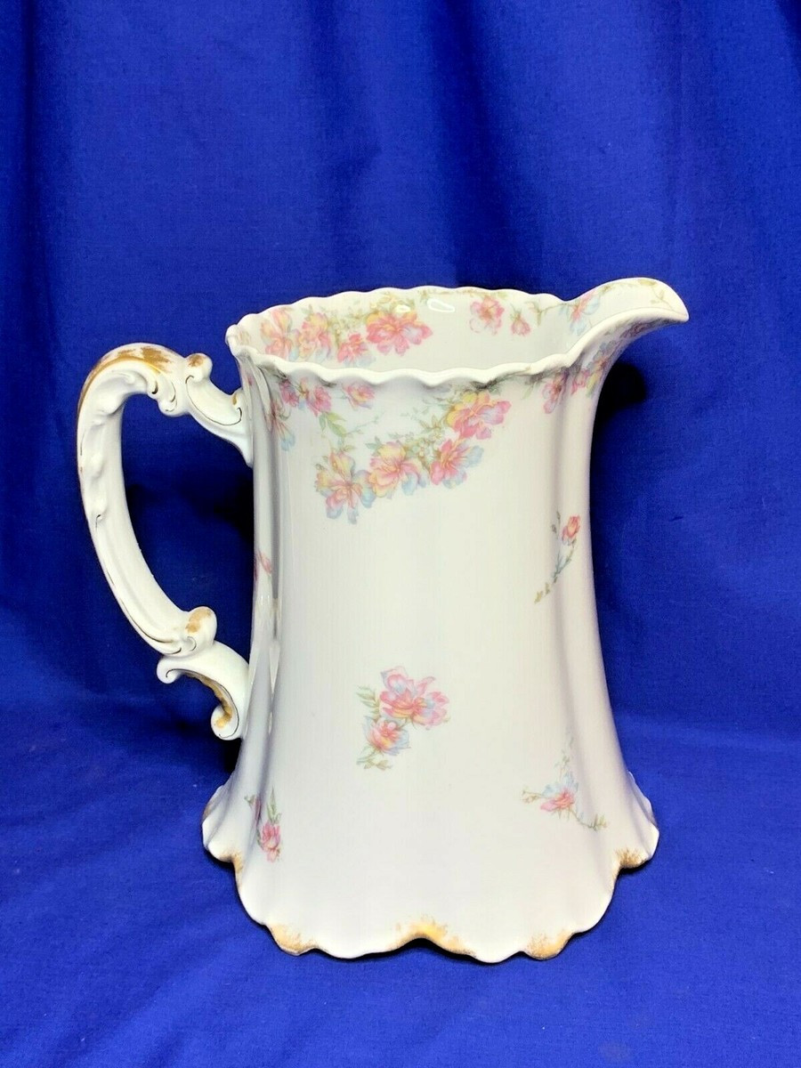 Haviland Limoges China large Wild Rose pattern water pitcher | eBay US