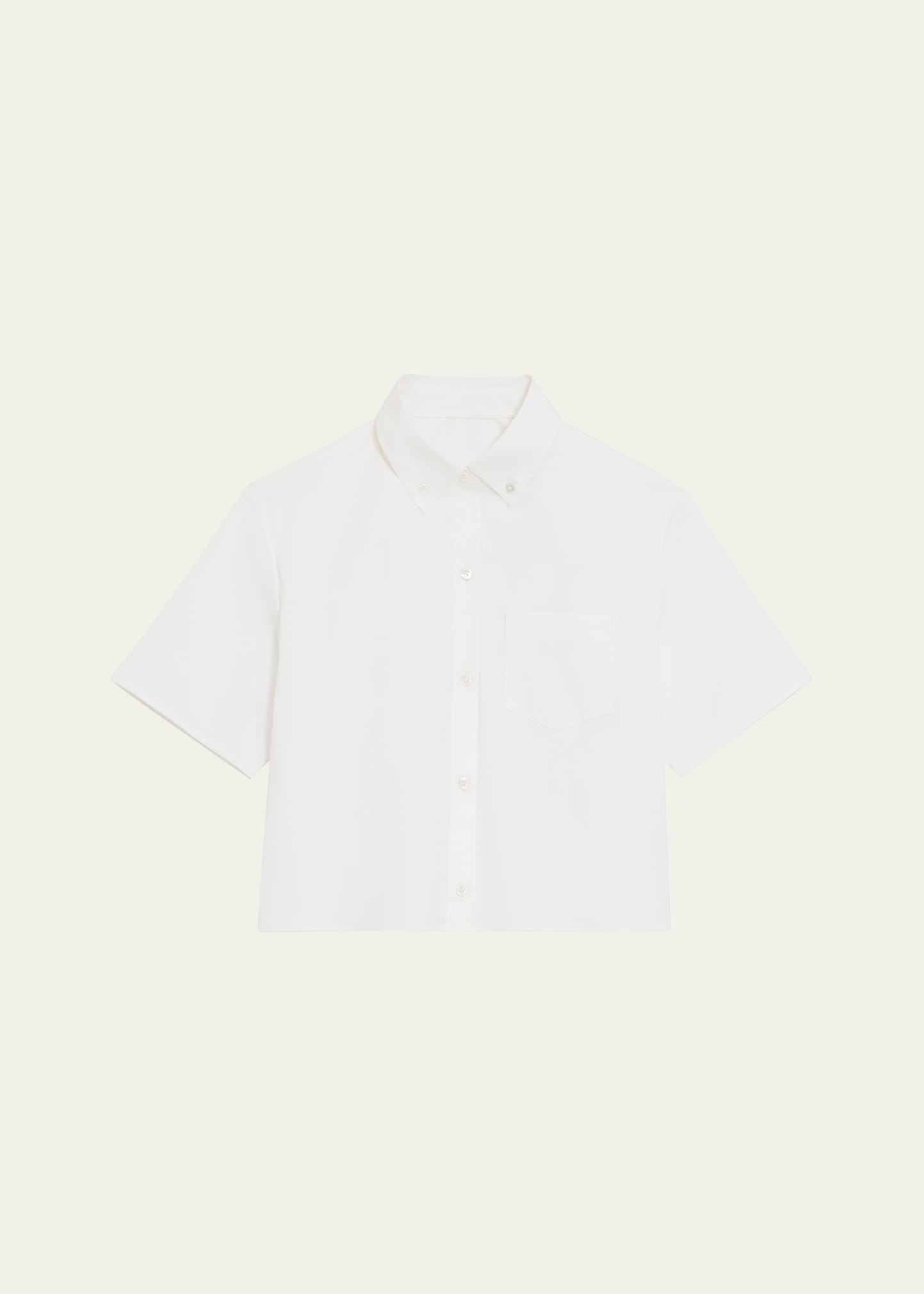 Theory Boxy Button-Front Oxford Shirt | Bergdorf Goodman
