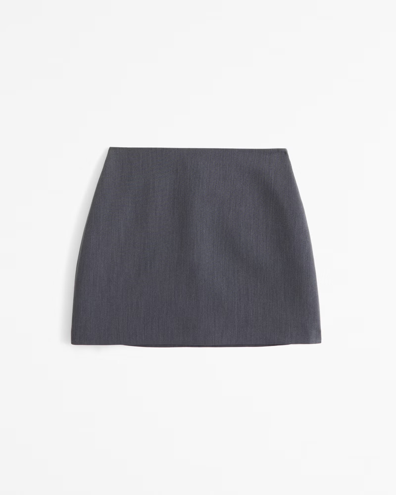 Abercrombie & Fitch Women's The A&F Scarlett Mini Skort in Dark Grey - Size M | Abercrombie & Fitch (US)