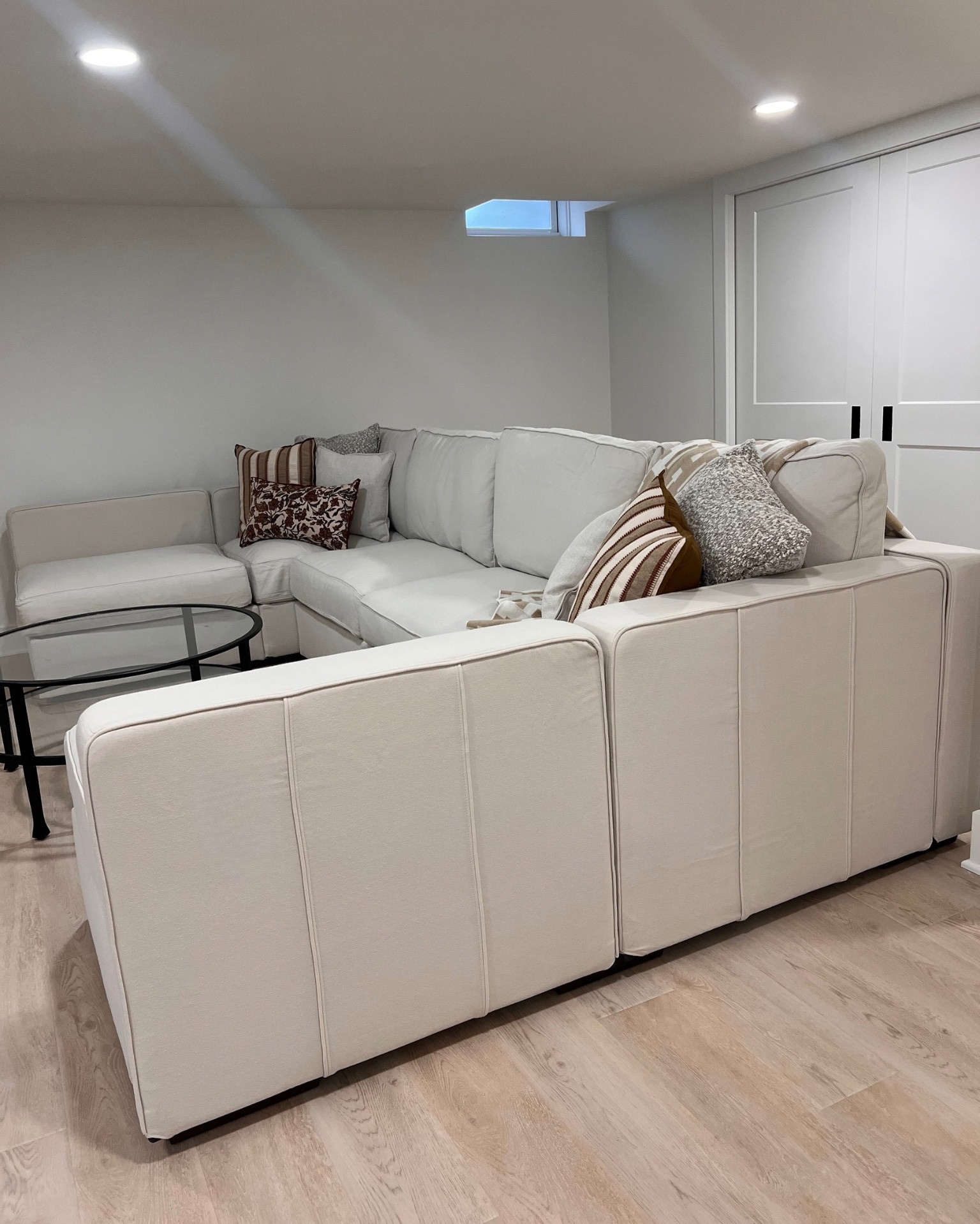 We finally got our LoveSac Sactional in Coastal White Brushed Weave 🤍 and I couldn’t be happier! We chose 6 bases, 8 sides, and the Lovesoft fill (the other option was a bit firmer). I love how versatile it is — we can switch up the configuration anytime if we ever get bored with the layout.

From start to finish — unboxing, carrying it downstairs, covering each piece, and assembling — it took us about 5 hours. Totally worth it for something this comfortable and customizable!

The pillows are super cozy and the colors perfectly complement my other accent pillows.

And the Footsac blanket? A new family favorite. One fits my two girls (ages 6 and 8) or one adult perfectly. It’s unbelievably soft and I love the little pocket at the bottom to keep your feet warm.

#LTKHome