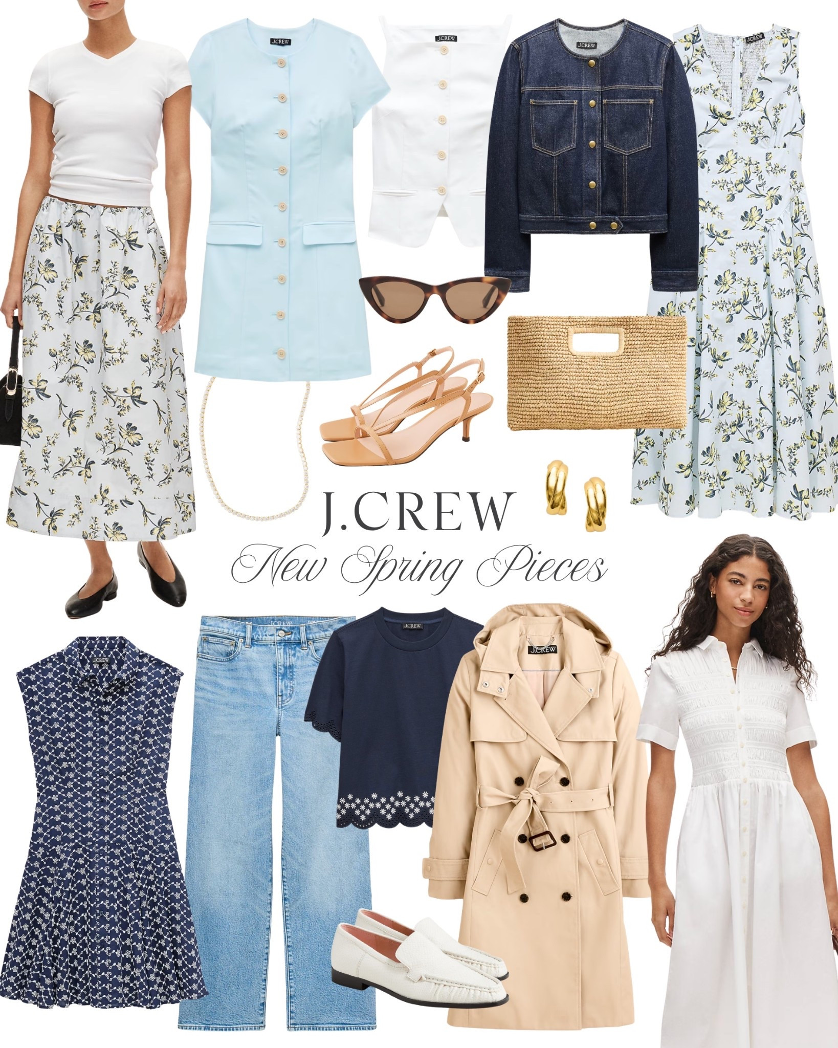 The best new arrivals from @J.Crew! Lots of these pieces are 40% off right now! 🤍🌸

#LTKOver40 #LTKSeasonal #LTKSaleAlert