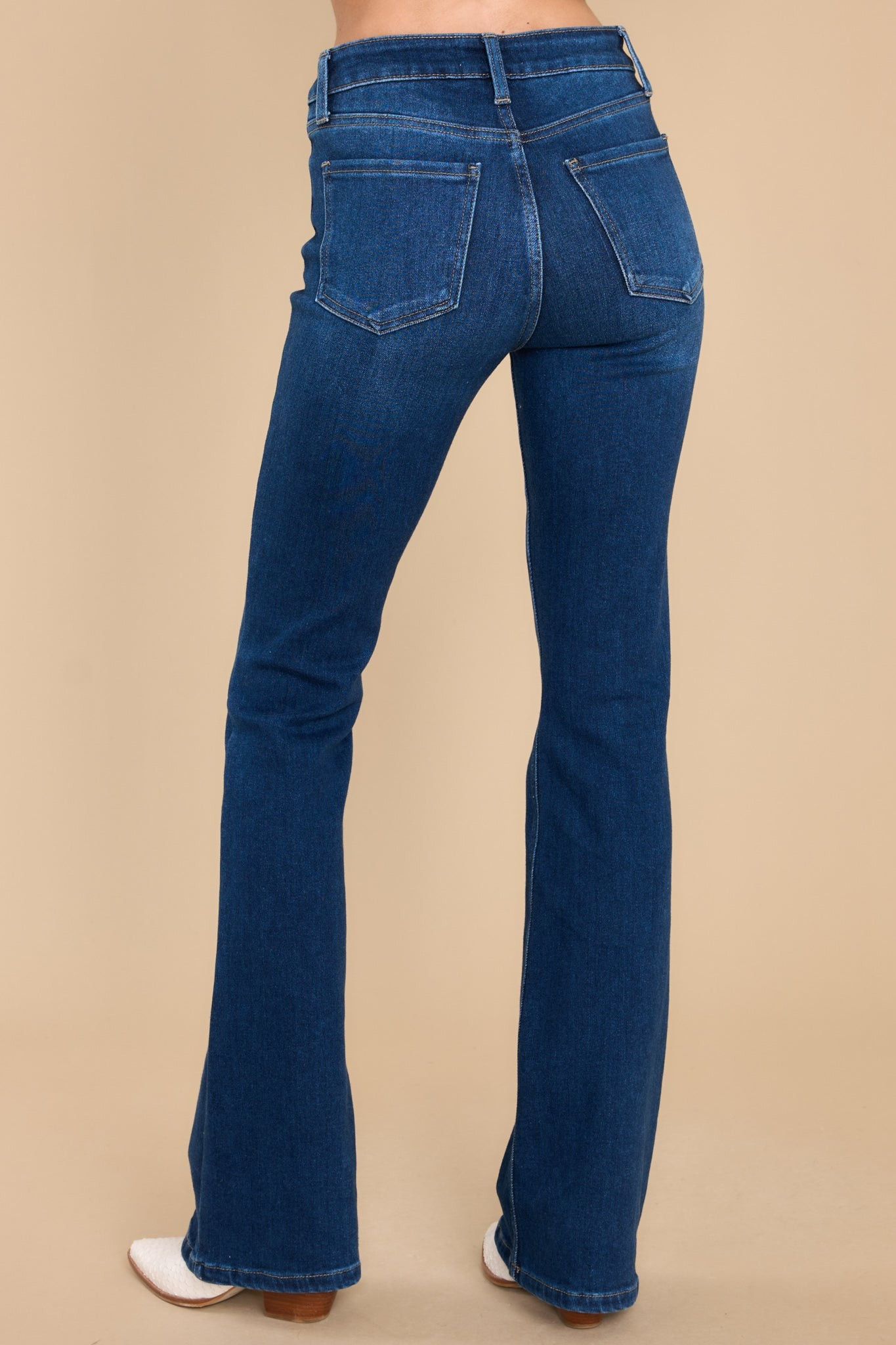 Back In Action Dark Wash Straight Jeans | Red Dress 