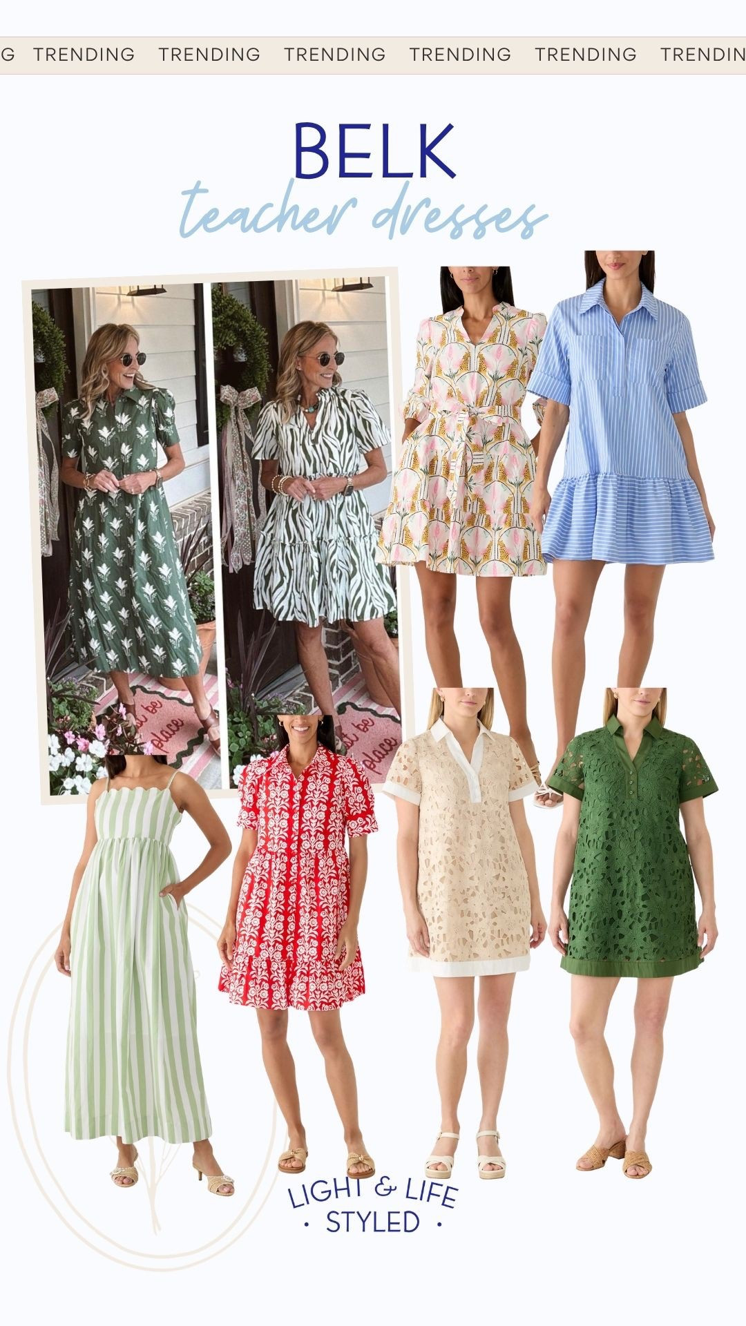 Belk is making getting dressed for learning land so much more affordable. I’ve found so many absolutely adorable dresses for my fellow teachers and the best part is they are such great prices, you can completely overhaul your teacher wardrobe! These dresses are modest, on trend and look way more expensive than they are. You will look incredibly chic while teaching and staying comfortable. 
Teacher outfit inspo, summer dresses, modest summer dress, affordable teacher wardrobe

#LTKOver40 #LTKSeasonal #LTKWorkwear