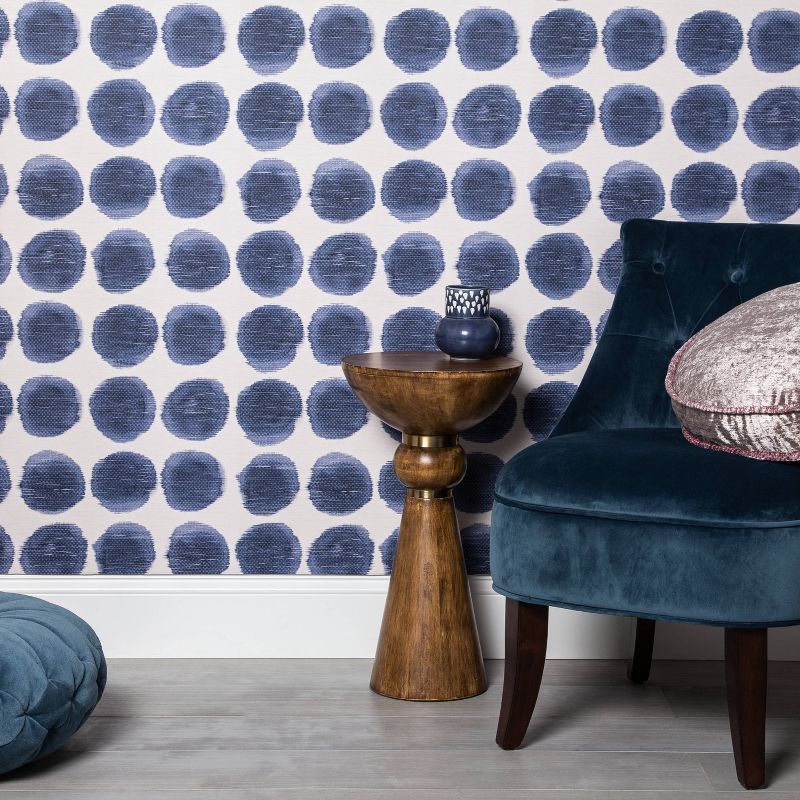 Textile Dot Peel & Stick Wallpaper Blue - Opalhouse™ | Target