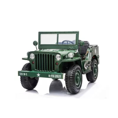 Freddo 24V Military Willy Jeep 3 Seater Electric Ride on | Tractor Supply