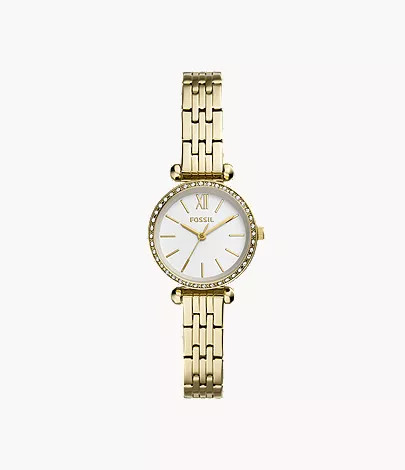 Tillie Mini Three-Hand Gold-Tone Stainless Steel Watch | Fossil (US)