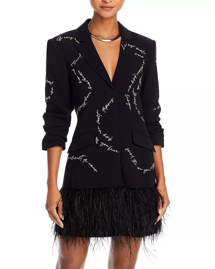 Joel Feather Trim Blazer Dress | Bloomingdale's (US)
