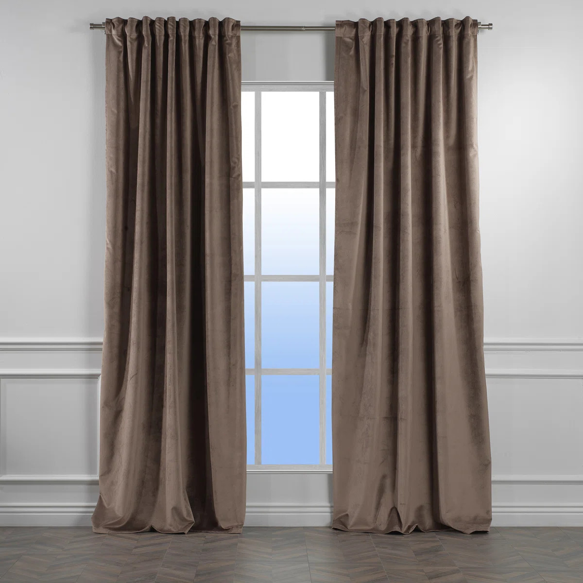 Matte Velvet Extra Wide x Extra Long Custom Made Decorative Double Panel (Set of 2) | Wayfair North America