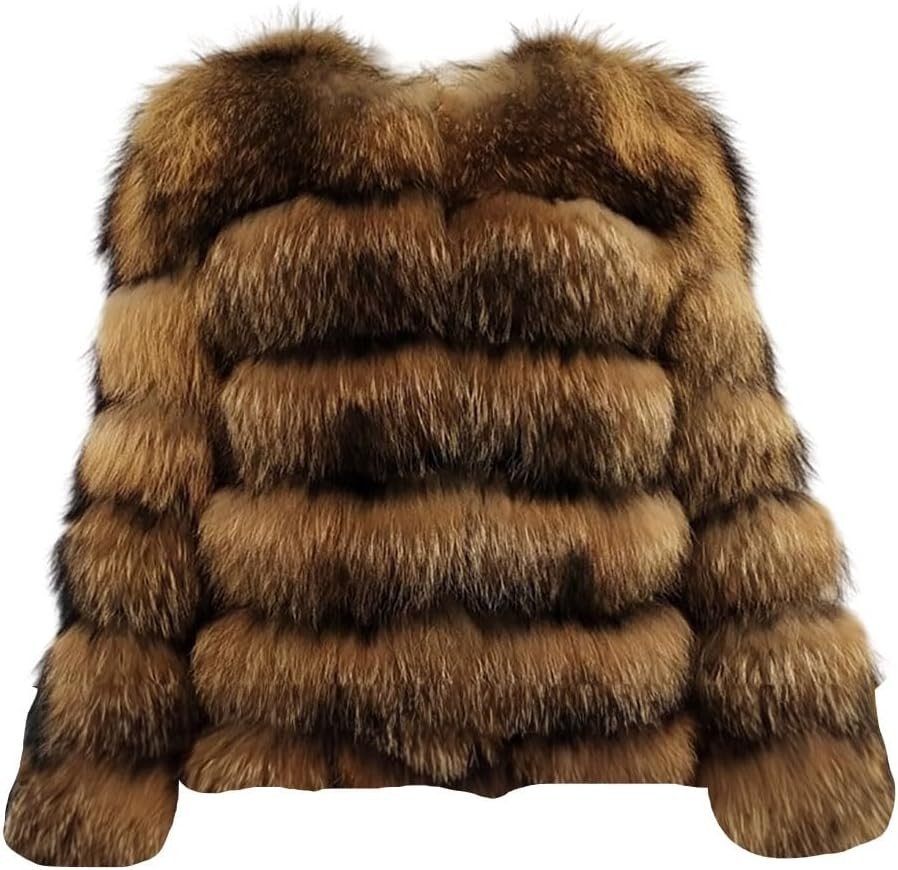 PengGengA Women's Faux Fur Coat Winter Warm Cropped Jacket Long Sleeve Shaggy Parka Cardigan Coll... | Amazon (UK)