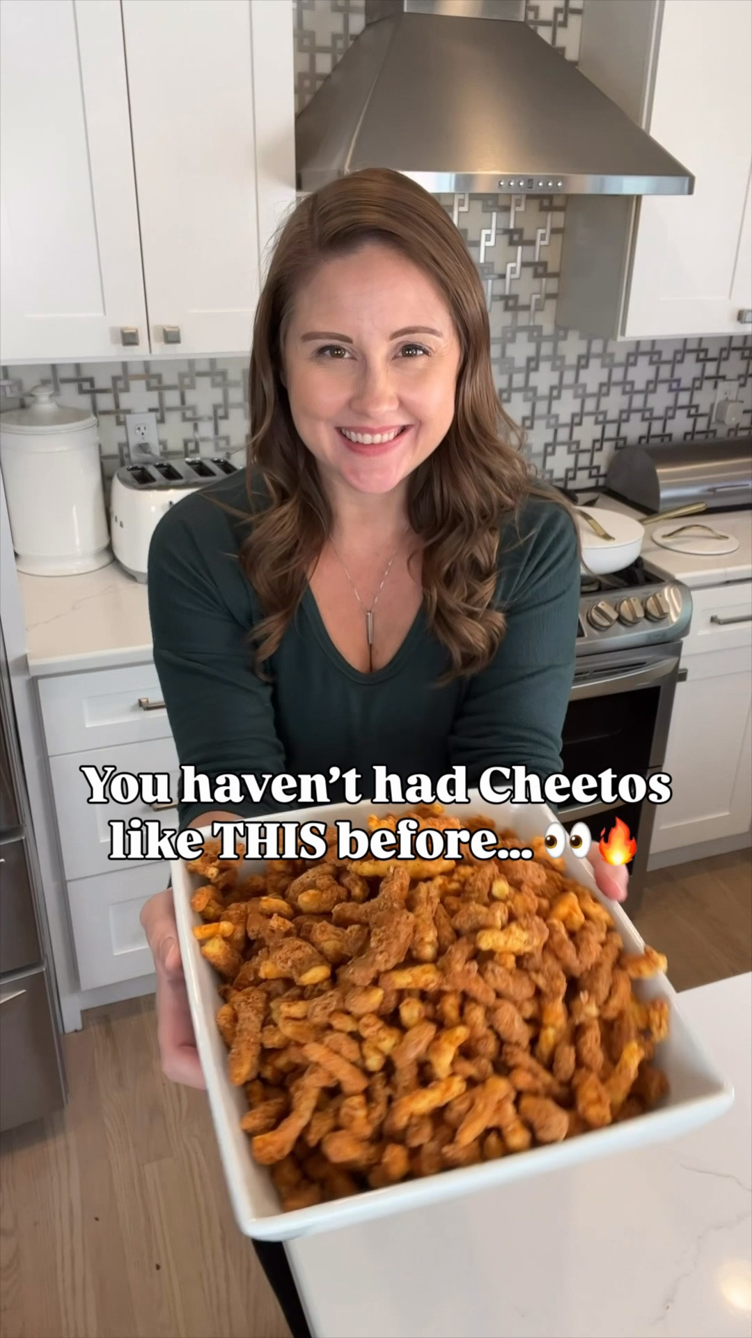 🍂🔥 CANDIED CHEETOS… trust me on this one. The sweet + salty + crunchy combo is dangerously good and such a fun fall treat!

And for a recipe this sticky, the pan matters 🙌 I used my non-toxic, non-stick bakeware and the caramel-coated Cheetos slid right off + cleanup was SO easy.

Candied Cheetos
• 1 party-size bag Crunchy Cheetos
• 1 cup butter (2 sticks)
• 2 cups light brown sugar
• ½ cup light corn syrup
• ½ tsp baking soda

Preheat oven to 300°F. Boil butter, brown sugar + corn syrup for 5 minutes, stirring often. Remove from heat and stir in baking soda. Carefully pour over Cheetos and toss to coat. Bake for 1 hour, stirring every 15 minutes. Let cool, break apart + TRY not to eat the whole batch. 😍

My exact non-toxic, non-stick bakeware is linked here! 🍳✨

#LTKKitchen #LTKFinds #FallRecipes #FallSnacks #EasyRecipes #LTKFamily

#LTKSeasonal #LTKfoodie #LTKHome