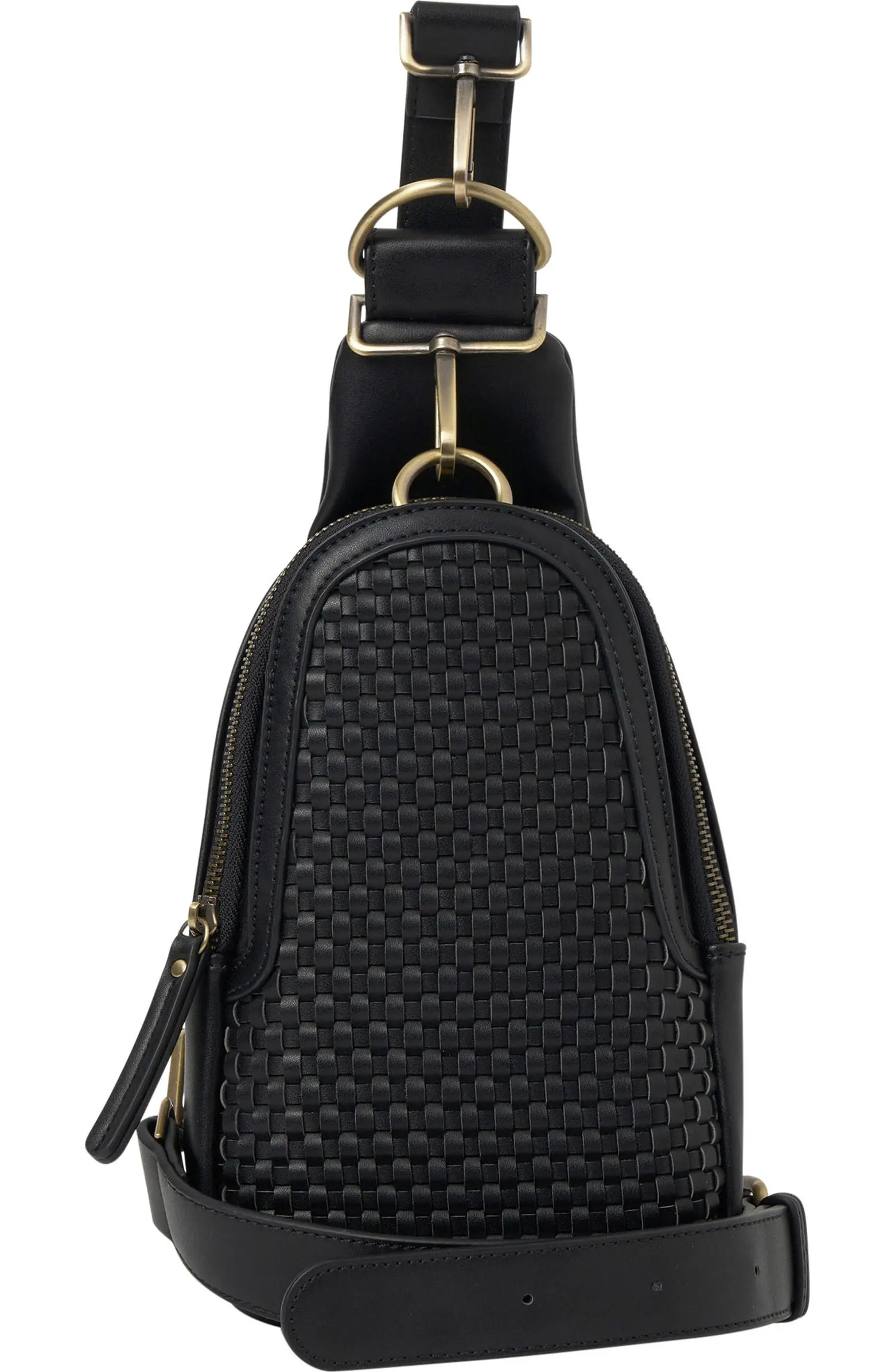 Liberty Woven Vegan Leather Messenger Bag | Nordstrom