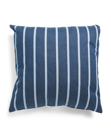 22x22 Pinstriped Pillow | Polyester | Marshalls