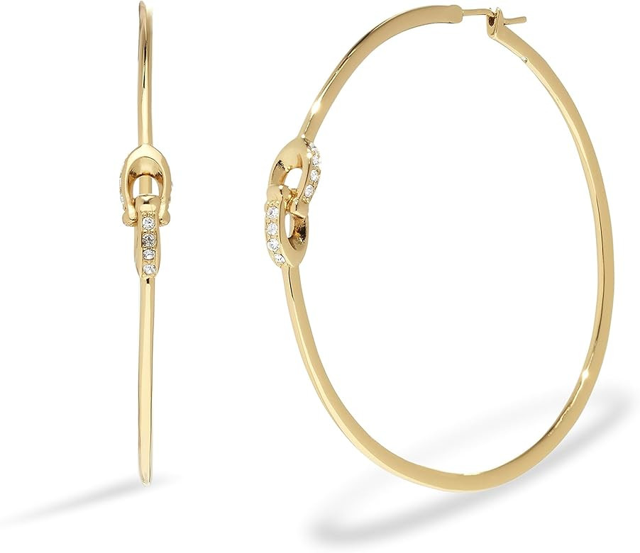 COACH Women's Signature C Hoop Earrings | Amazon (US)