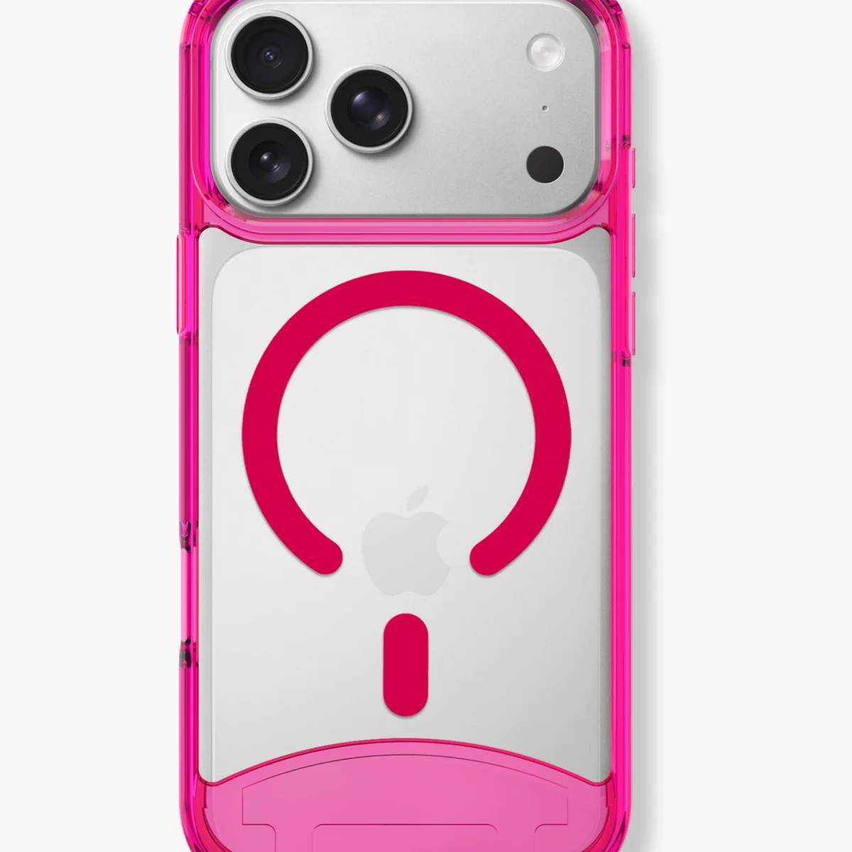 Clear Neon Pink iPhone Case - MagSafe | The Caep