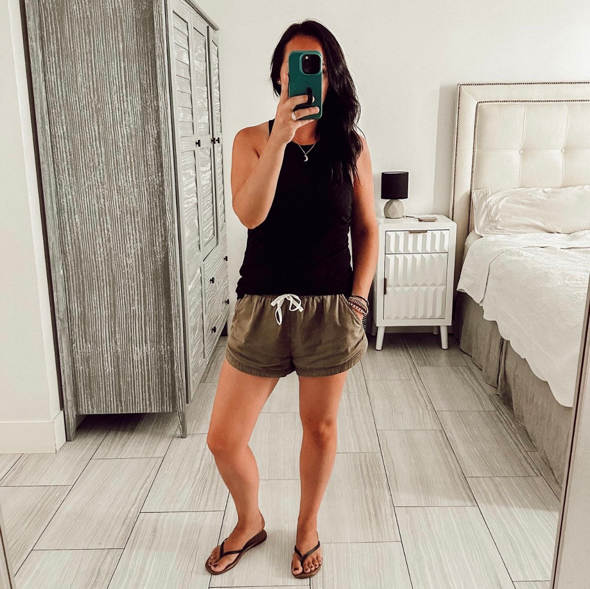 Who else is counting down the days til summer!??? 
Loving this comfy + casual outfit! 
#summer #almostsummer #shorts #tanks #tanktop #flipflops #sandals #summerfashion #like #comment #save #share #follow 

#LTKSeasonal #LTKFindsUnder100 #LTKFindsUnder50