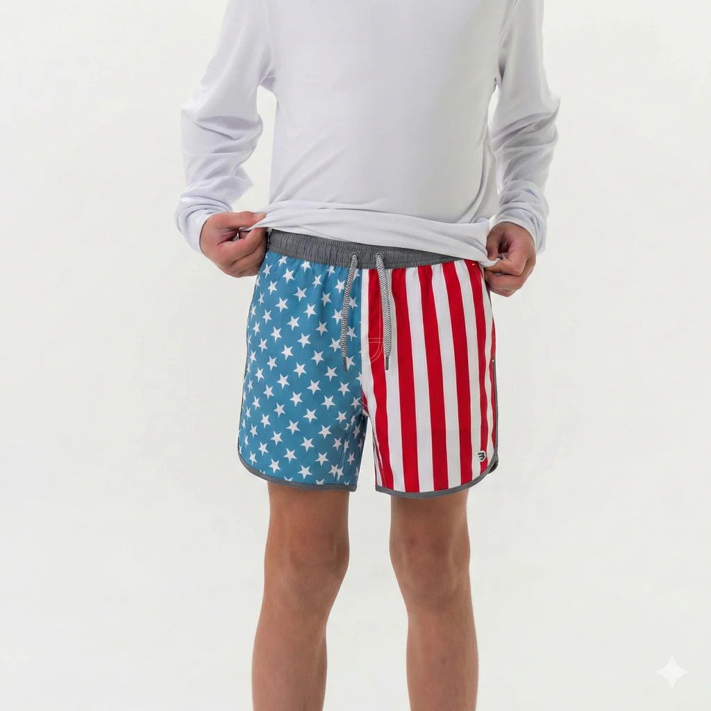Youth Swim Trunk - Throwback USA | BURLEBO