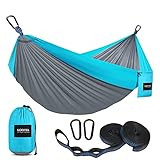 Kootek Camping Hammock Double & Single Portable Hammocks with 2 Tree Straps, Lightweight Nylon Pa... | Amazon (US)