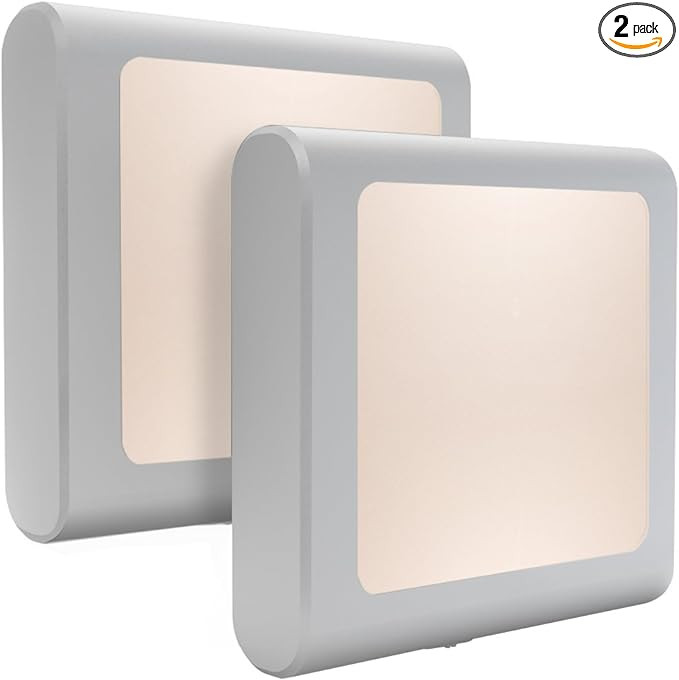 MAZ-TEK Plug-in Led Night Light with Auto Dusk to Dawn Sensor,Adjustable Brightness Warm White Li... | Amazon (US)