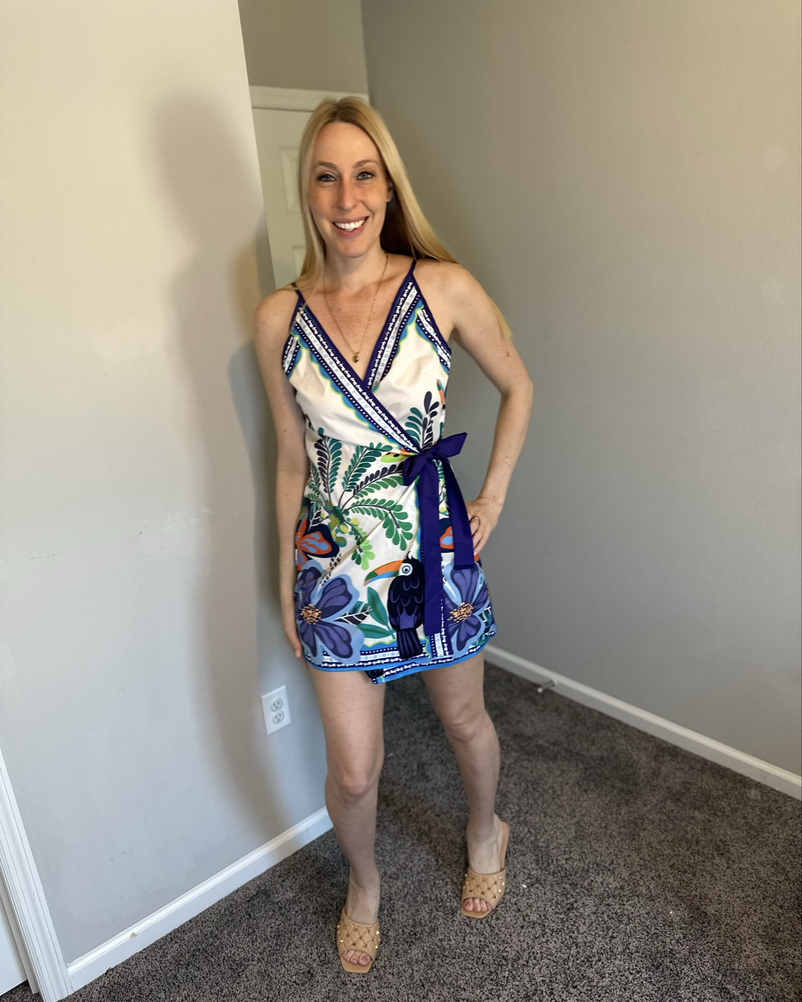 Tropical getaway dress 
🤍 this wrap dress is perfect for a beach vacation 
🤍 it doesn’t have stretch but wraps and ties  
🤍 fits true to size, wearing size small and I am 5’10”
🤍 Amazon fashion under $50 find

#LTKTall