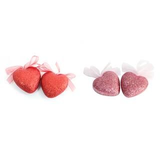 Assorted 12ct. 2" Glittery Valentine's Day Heart Ornaments by Ashland® | Michaels Stores