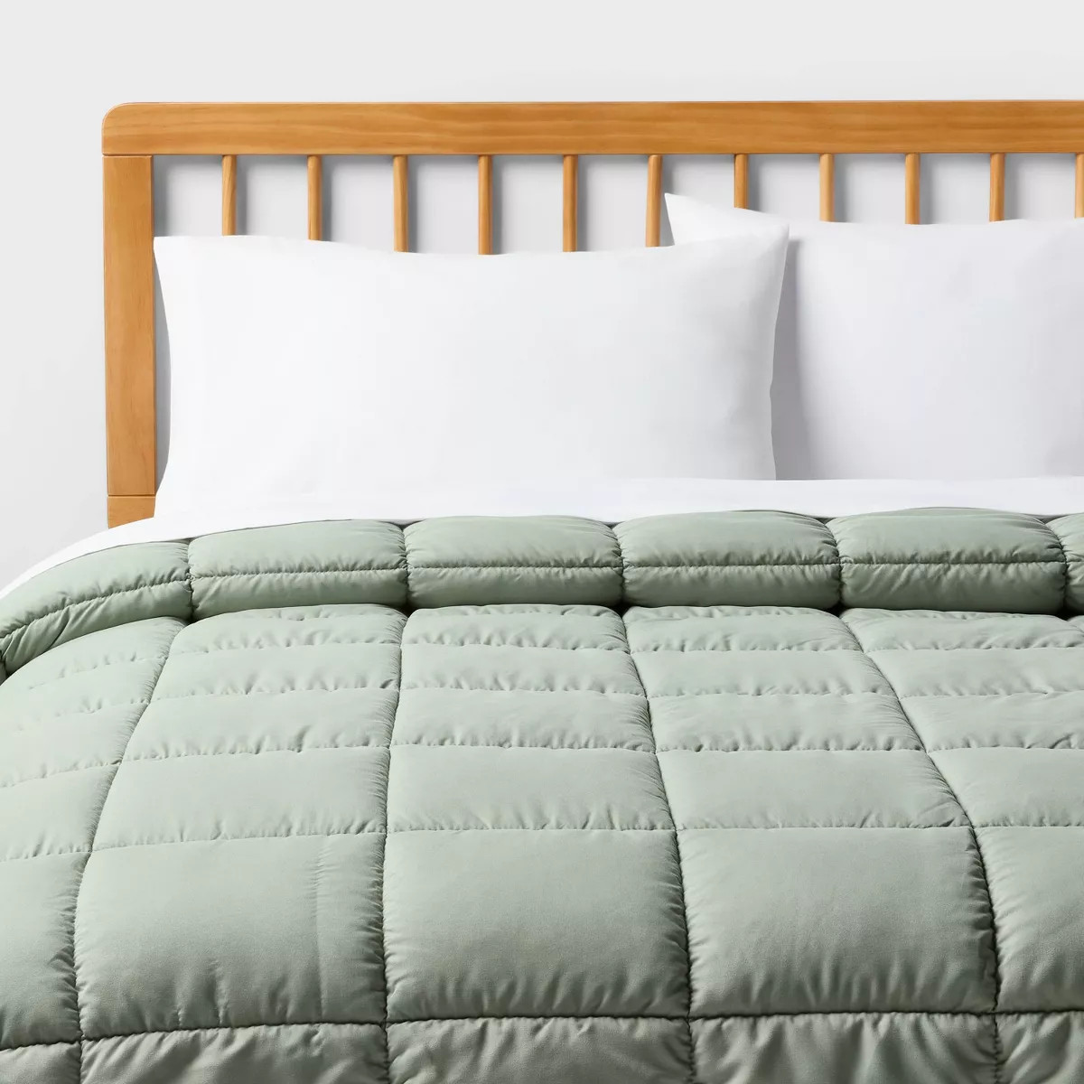 Twin/Twin XL Puffer Comforter Green for Dorm - Room Essentials™ | Target