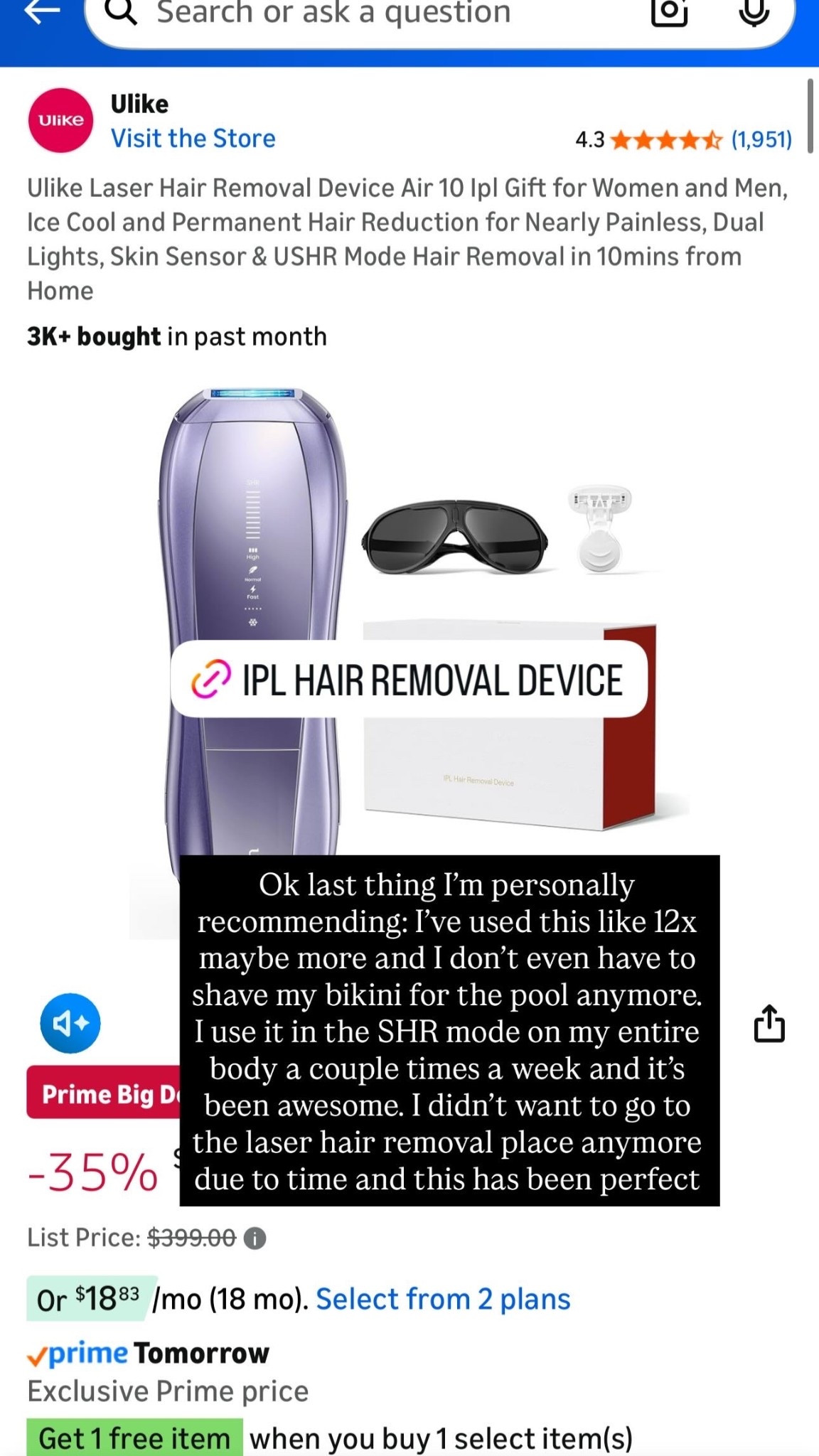 This ipl hair removal device actually works 😭

#LTKBeauty #LTKStyleTip #LTKSwim