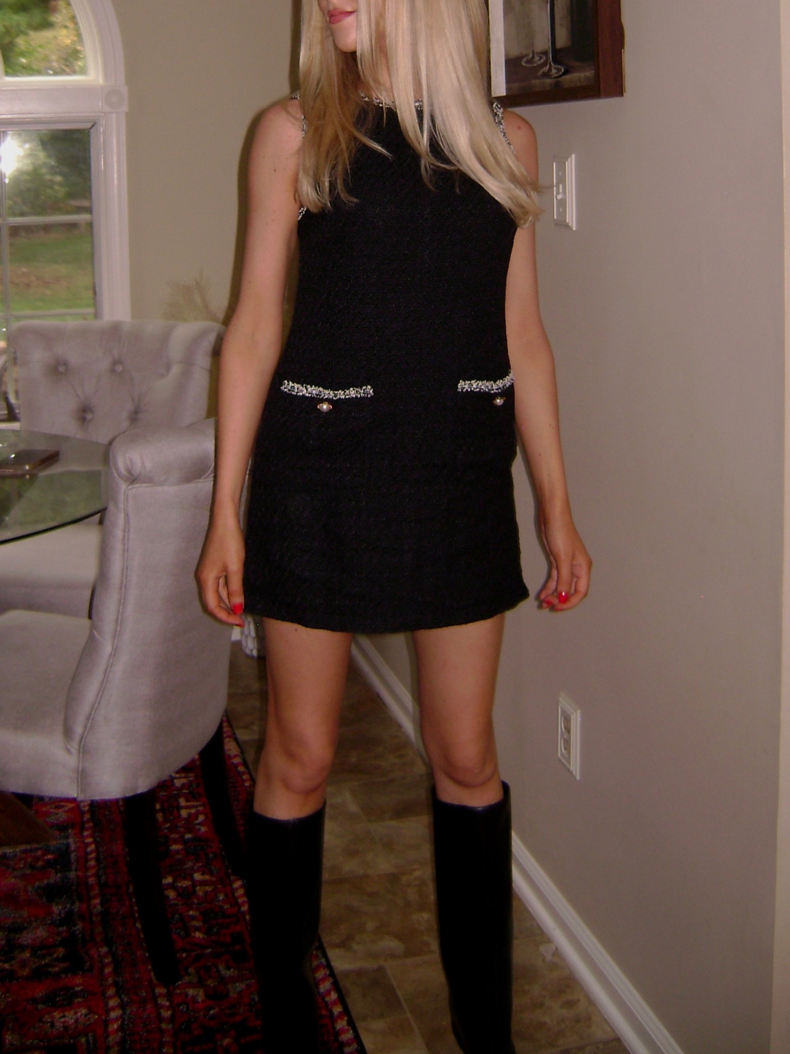 Black shift dress, black and white shirt dress, mini dress for fall, seasonal mini dresses, black and white dresses, dresses to wear with boots, crew neck mini shift dress, gold details, black boots for fall, fold over boots, black leather boots ✨❣️

#LTKxPrime #LTKGiftGuide #LTKSeasonal