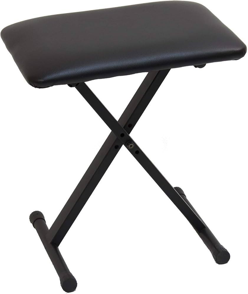 Casio ARBENCH X-Style Adjustable Padded Folding Keyboard Bench (Black) | Amazon (US)