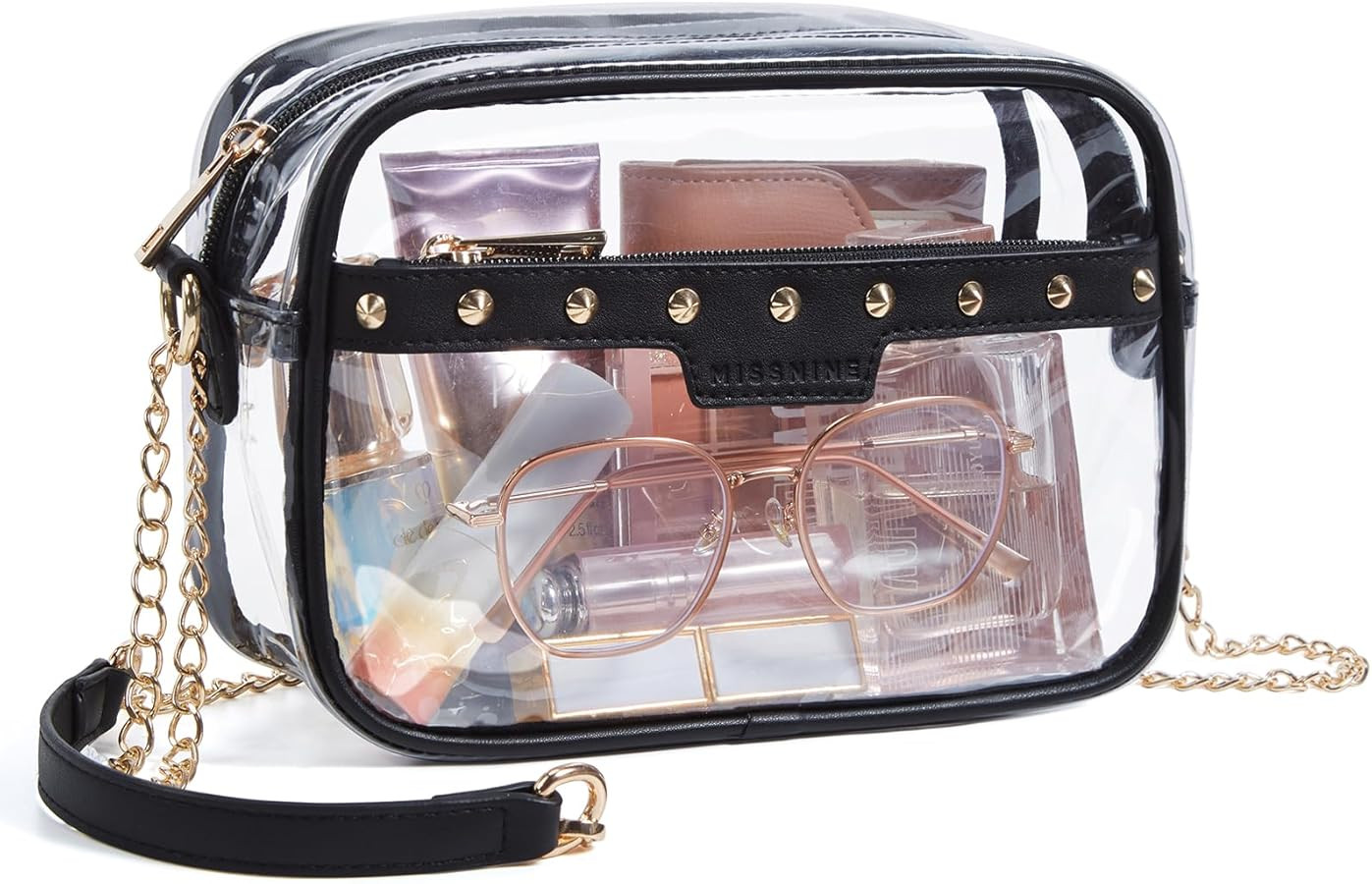Missnine Clear Bag for Stadium Events Small Clear Crossbody Purse for Women PVC Stadium Approved ... | Amazon (US)