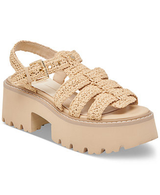 Dolce Vita Women's Latice Peep-Toe Fisherman Sandals - Macy's | Macy's