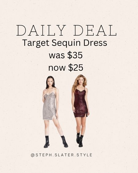 Daily deal! Sequin dress on sale. Target. Party dress. Holiday dress. Holiday look. Christmas. Sparkles 

#LTKHoliday #LTKSeasonal #LTKGiftGuide