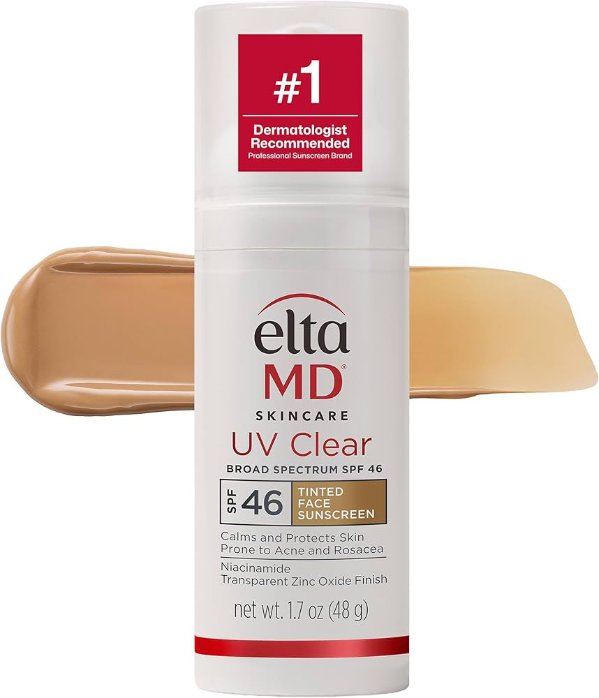 EltaMD UV Clear Face Sunscreen, Oil Free Sunscreen for Sensitive Skin with Zinc Oxide, Dermatolog... | Amazon (US)