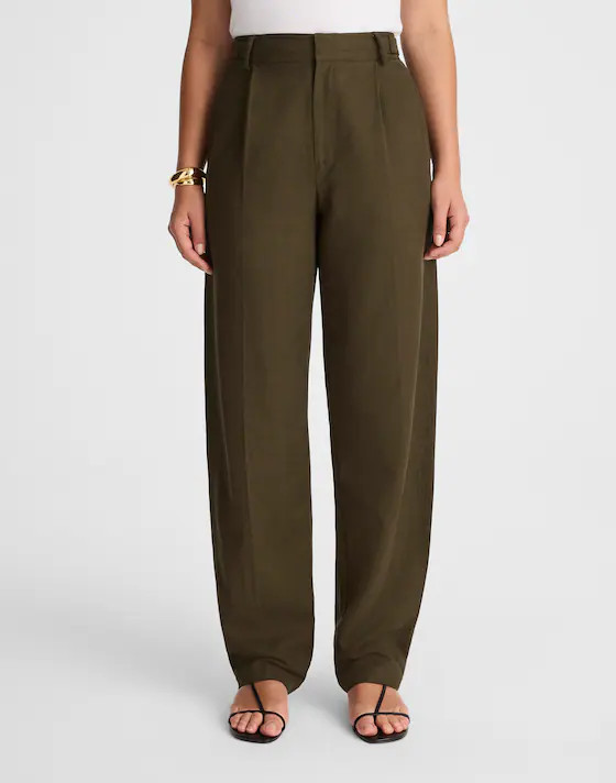 High-Rise Barrel-Leg Pants | Madewell | Madewell