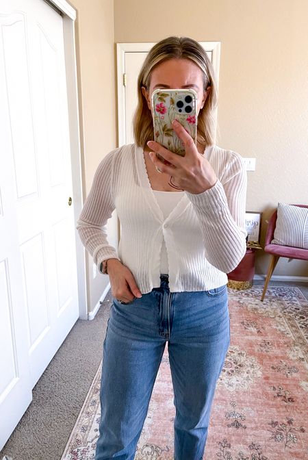 Love this feather weight cardigan from Target. So soft and delicate. It’s very cropped, I sized up and I got a size M. On sale now! #LTKSaleAlert

#LTKSeasonal #LTKOver40 #LTKFindsUnder50