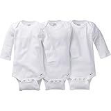 Gerber Baby Multi-Pack Long-Sleeve Onesies Bodysuit, 3-Pack White, 5T | Amazon (US)