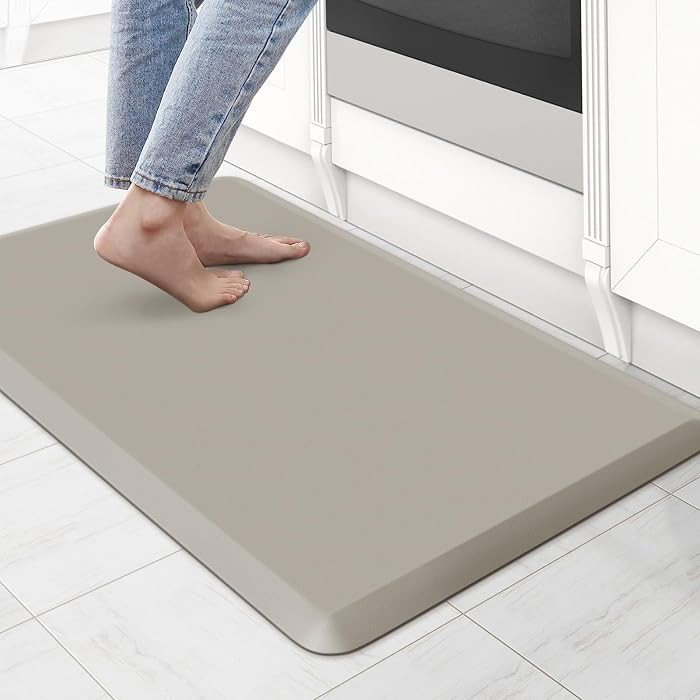 KitchenClouds Kitchen Mat Cushioned Anti Fatigue Rug 17.3"x28" Water Resistant Non Slip Standing ... | Amazon (US)