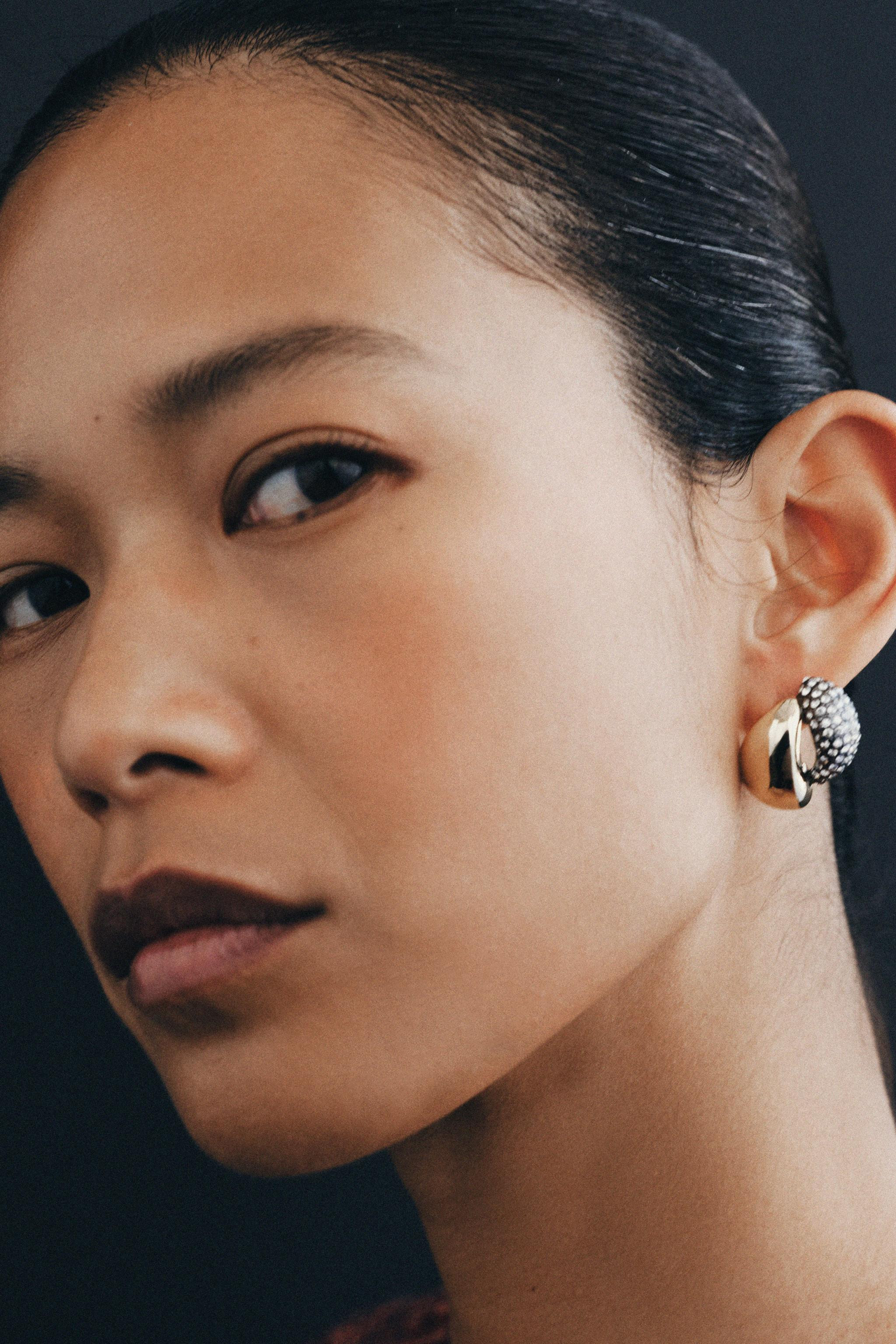 SPARKLY HOOP EARRINGS | Zara US