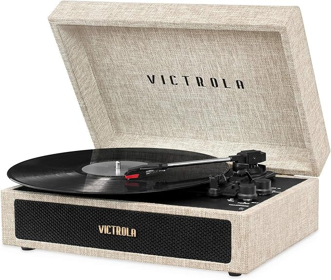 Victrola Parker – 3-Speed Bluetooth Suitcase Turntable with Built-In Stereo Speakers, Aux-In, R... | Amazon (US)