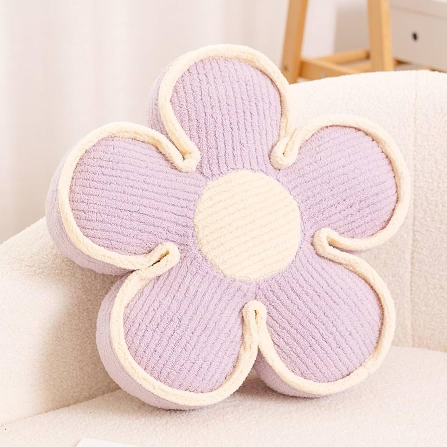 Flower Pillow, Soft Shaped Floor Cushion, Decorative Throw Pillow, Cute Seating Cushion, Plush Pi... | Amazon (US)