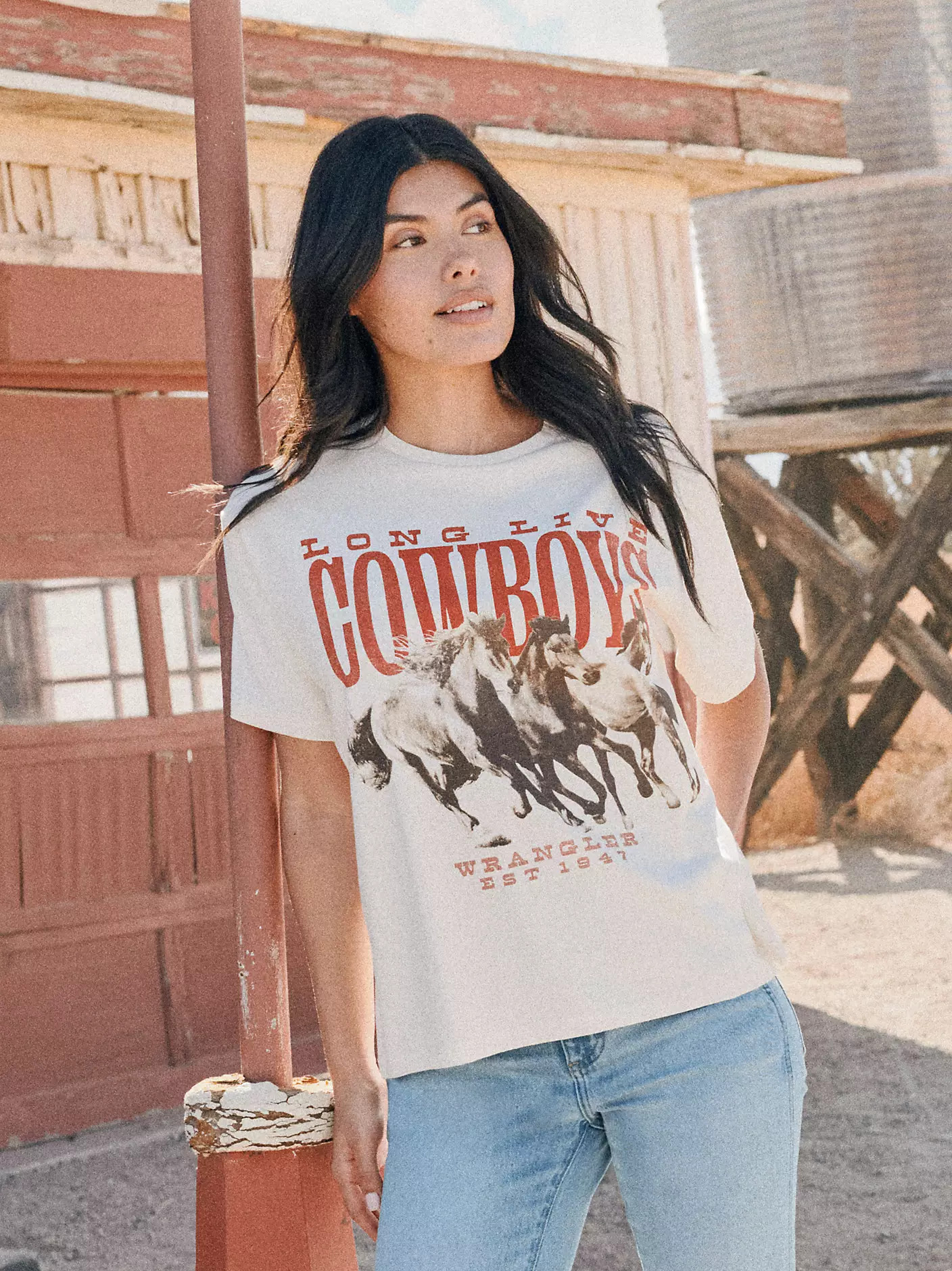 Stampeding Stallions Girlfriend Graphic Tee | Wrangler