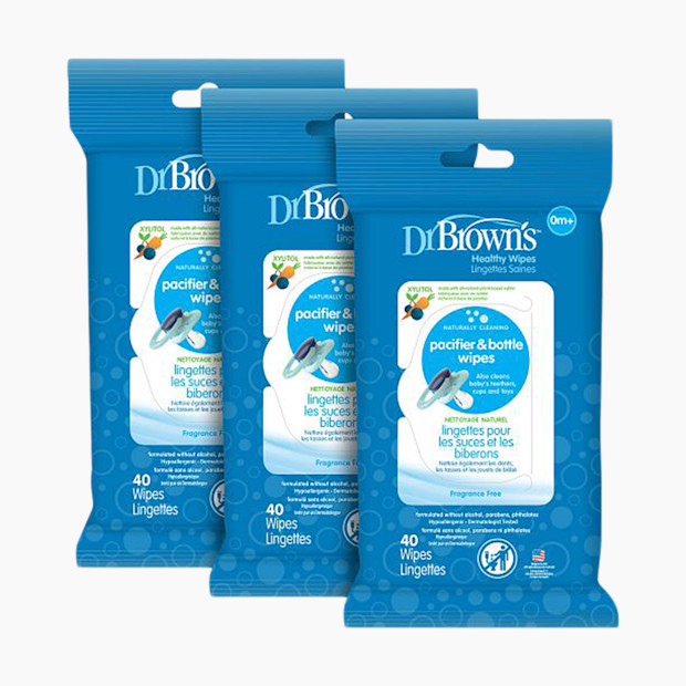 Dr. Brown's Pacifier and Bottle Wipes | Babylist