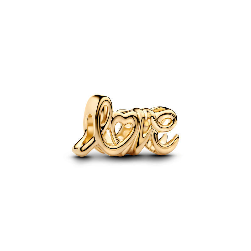 Pandora Handwritten Love Charm,Gold Plated|763055C00|Pandora | Ben Bridge Jeweler