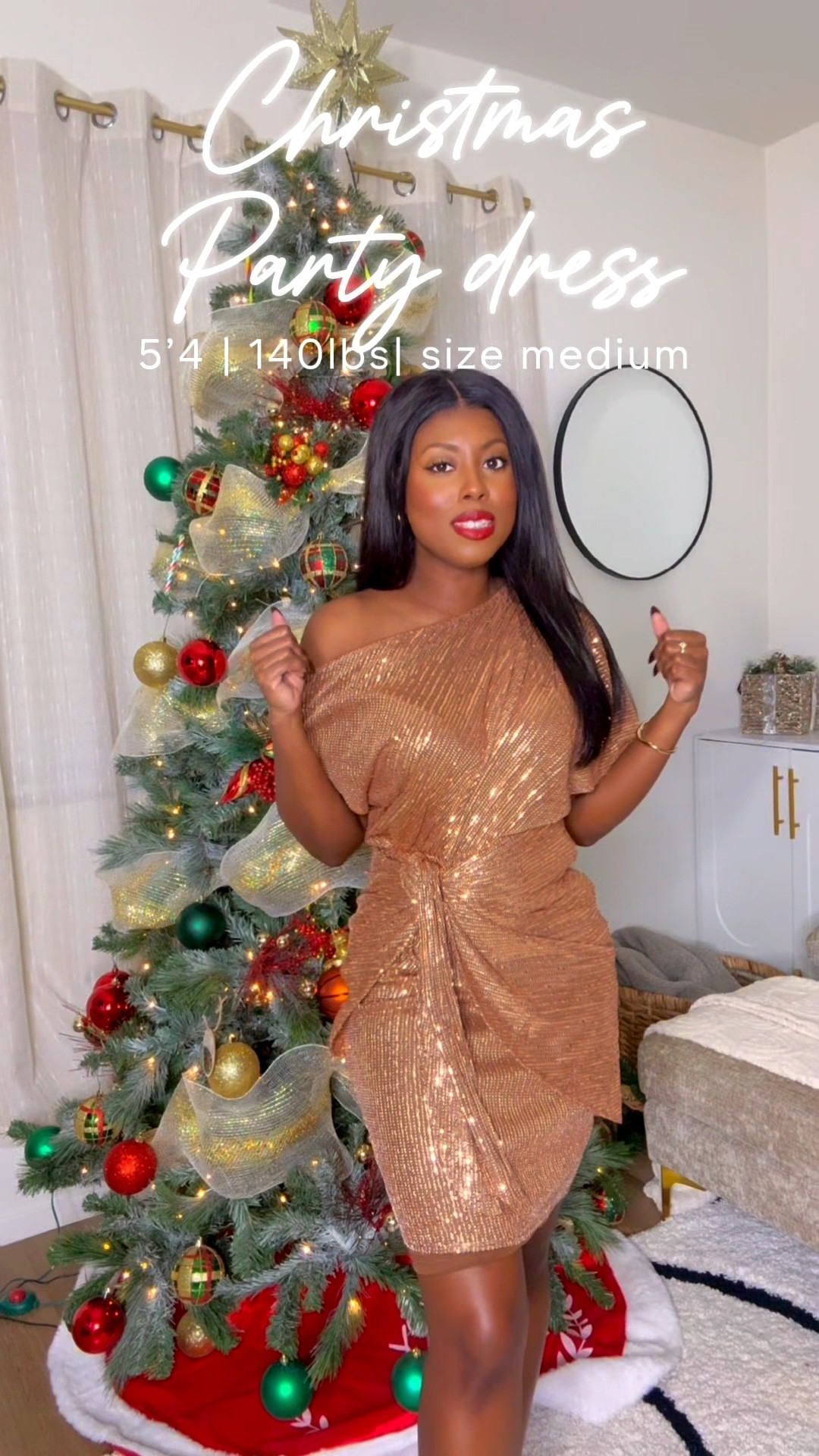 Loving the sparkle ✨ honestly it would also be a great NYE dress. Should I wear it for Christmas or New Years? 🤔 

#LTKHoliday #LTKgrwm #LTKFindsUnder50